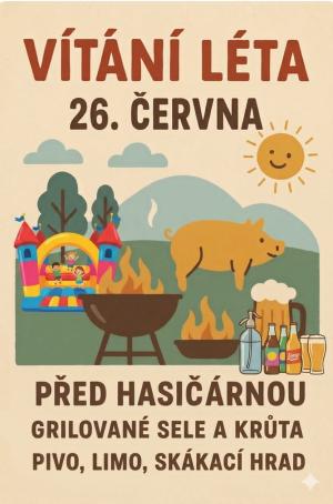 oslava léta s grilovaným jídlem